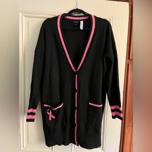 Torrid Black Sweater Breast Cancer